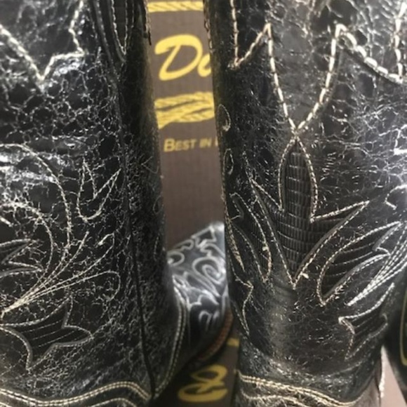 J.B. Dillion Stone Wash Cowboy Boots NEW - Picture 8 of 8